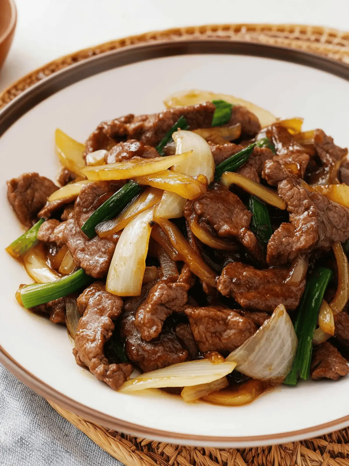 Beef and Onion Stir Fry