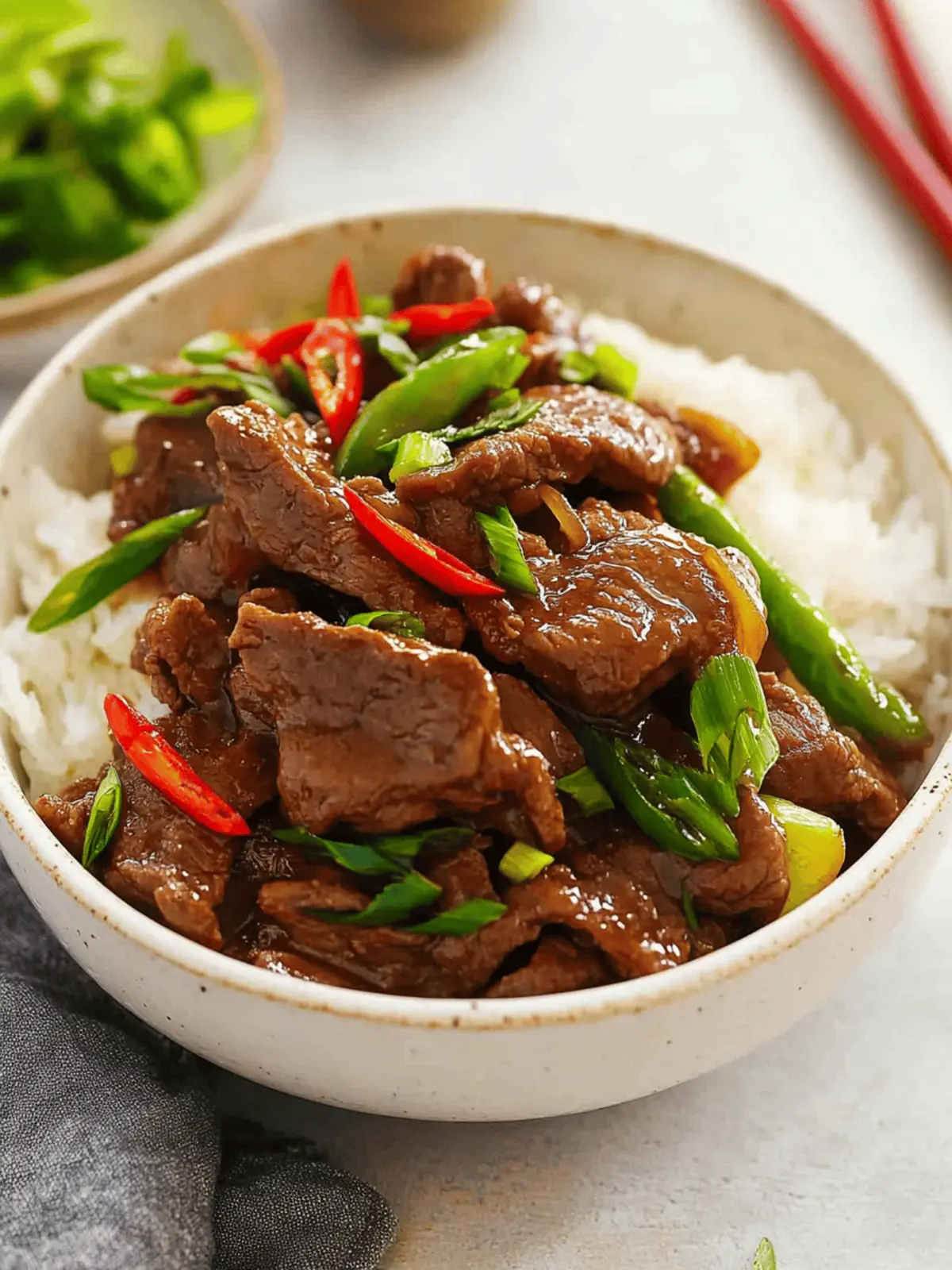 Mongolian Beef Stir Fry