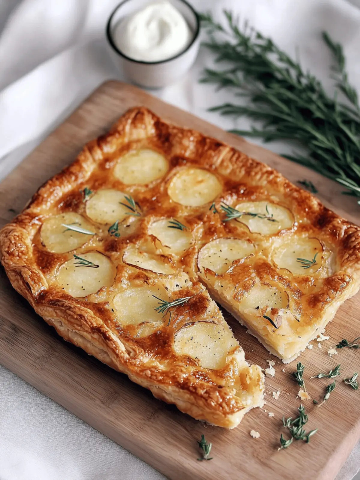 Puff Pastry Potato Tart