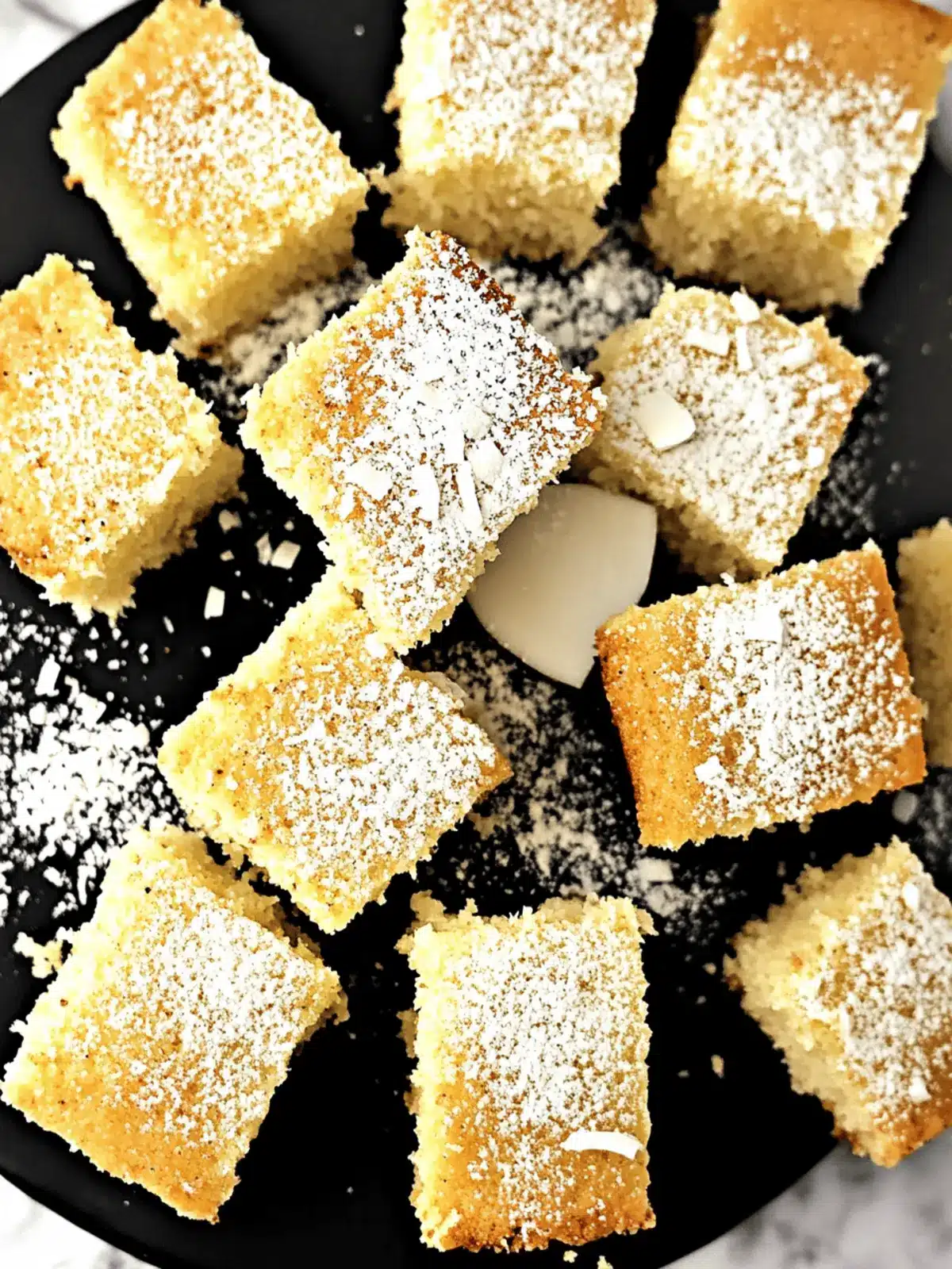 Coconut Milk Snack Cake