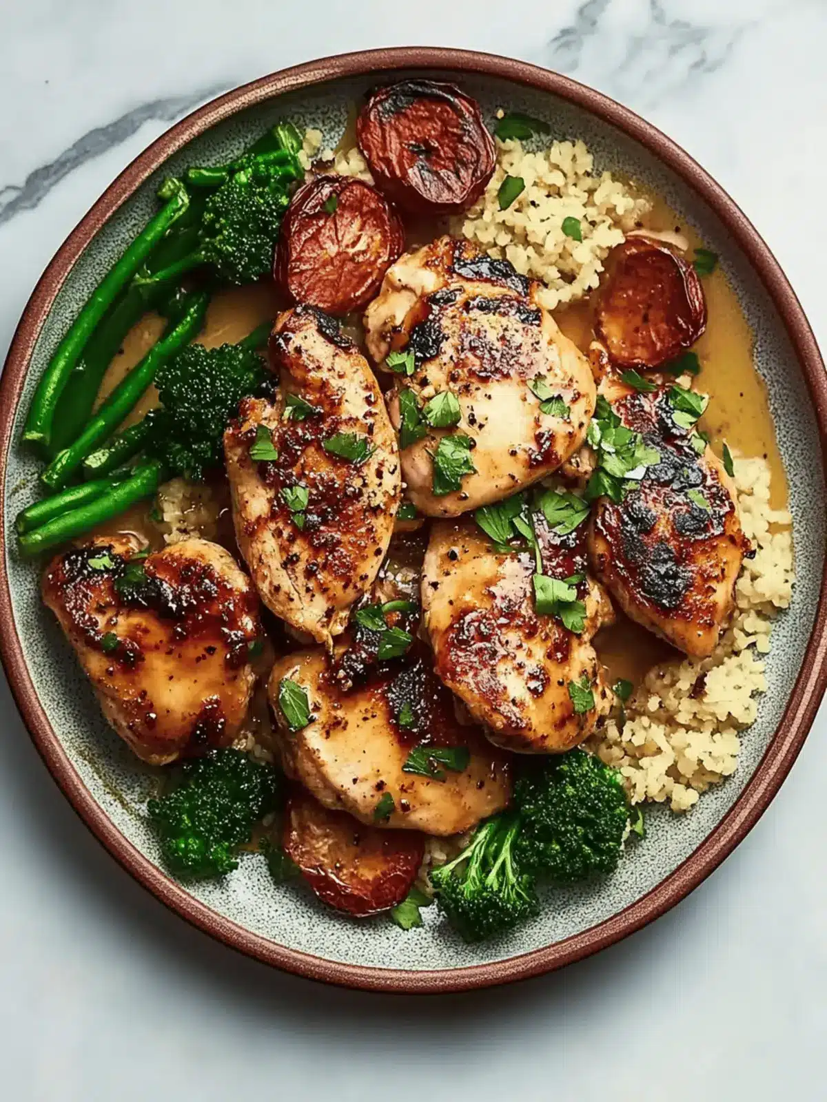 Honey Harissa Chicken Sheet Pan