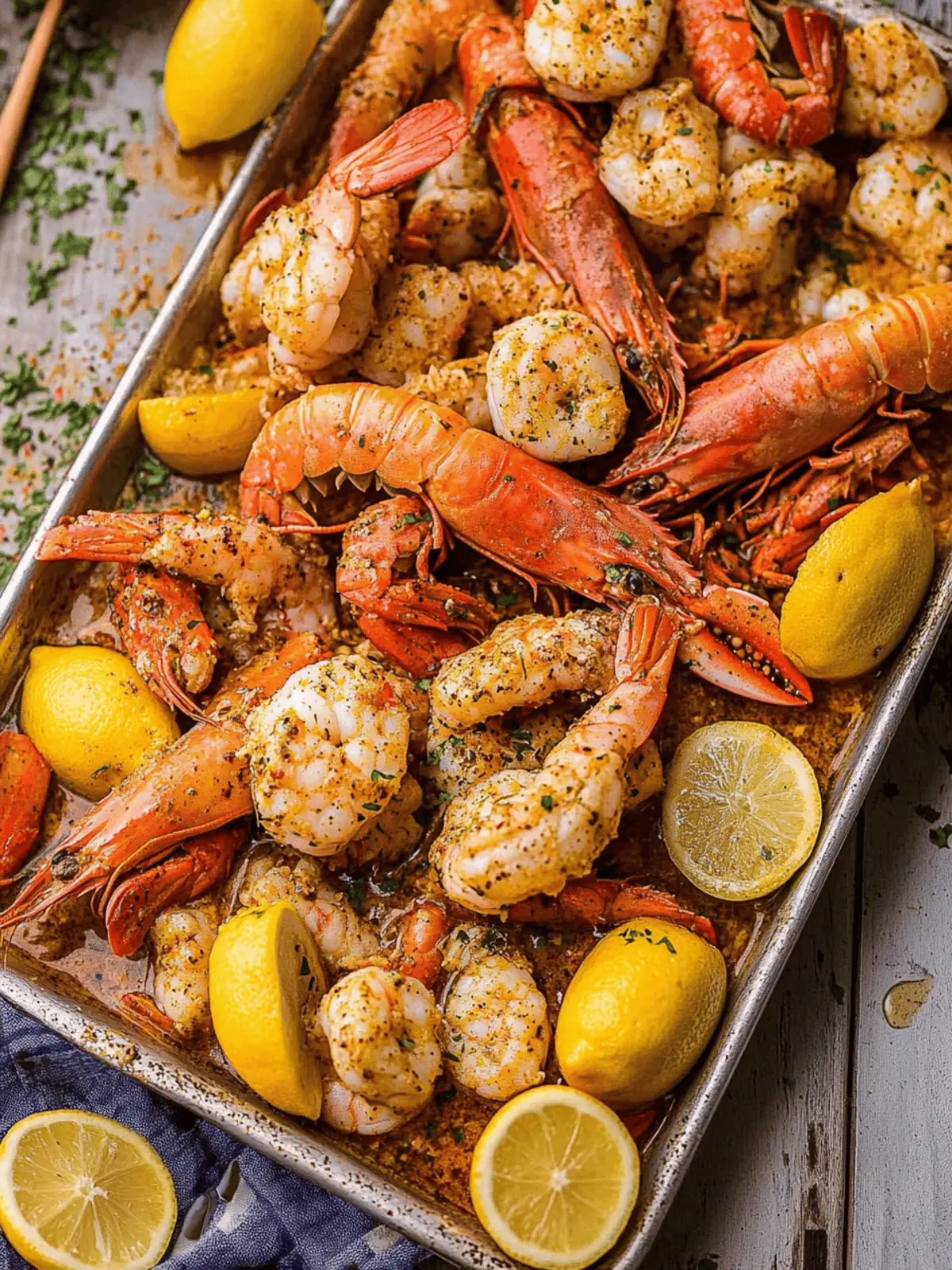 Cajun Seafood Boil with Garlic Butter Sauce