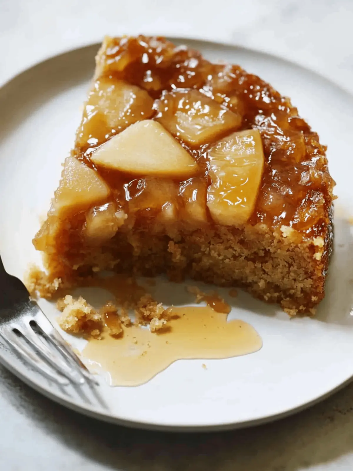 Caramel Apple Upside Down Honey Cake