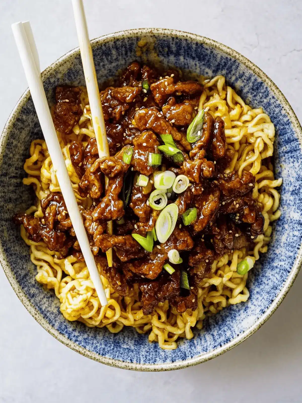 Honey Soy Crispy Beef and Noodles