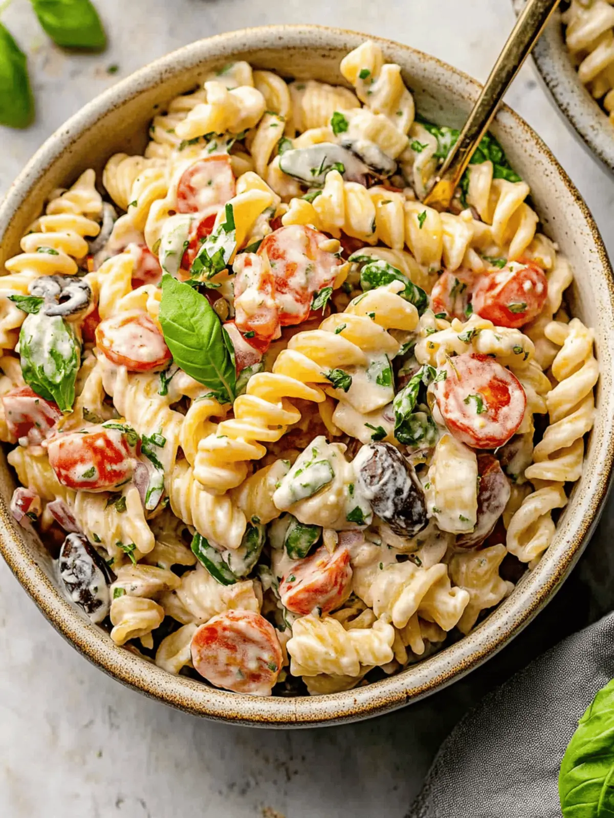 Creamy Italian Pasta Salad
