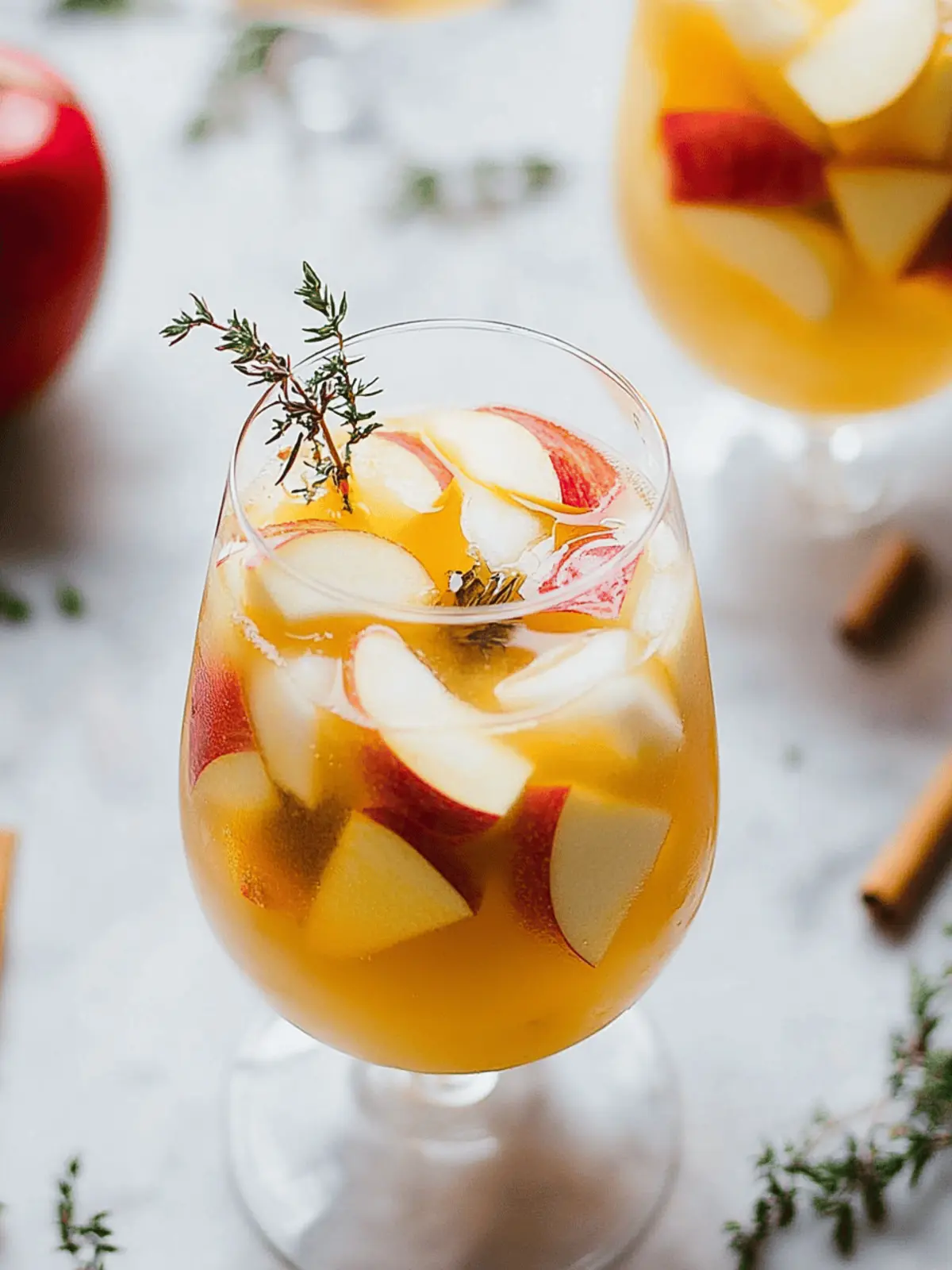 Apple Cider Sangria with Prosecco