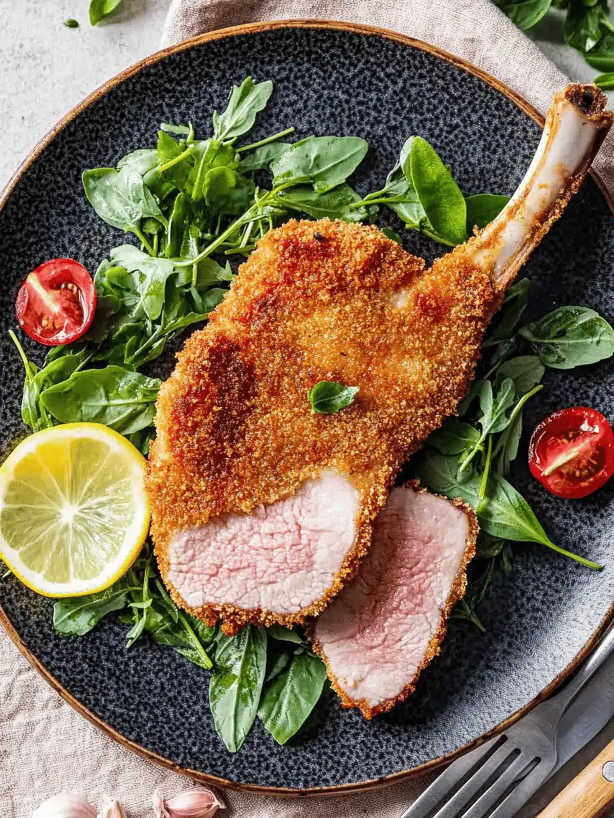Bone-In Veal Milanese (Cotoletta alla Milanese)