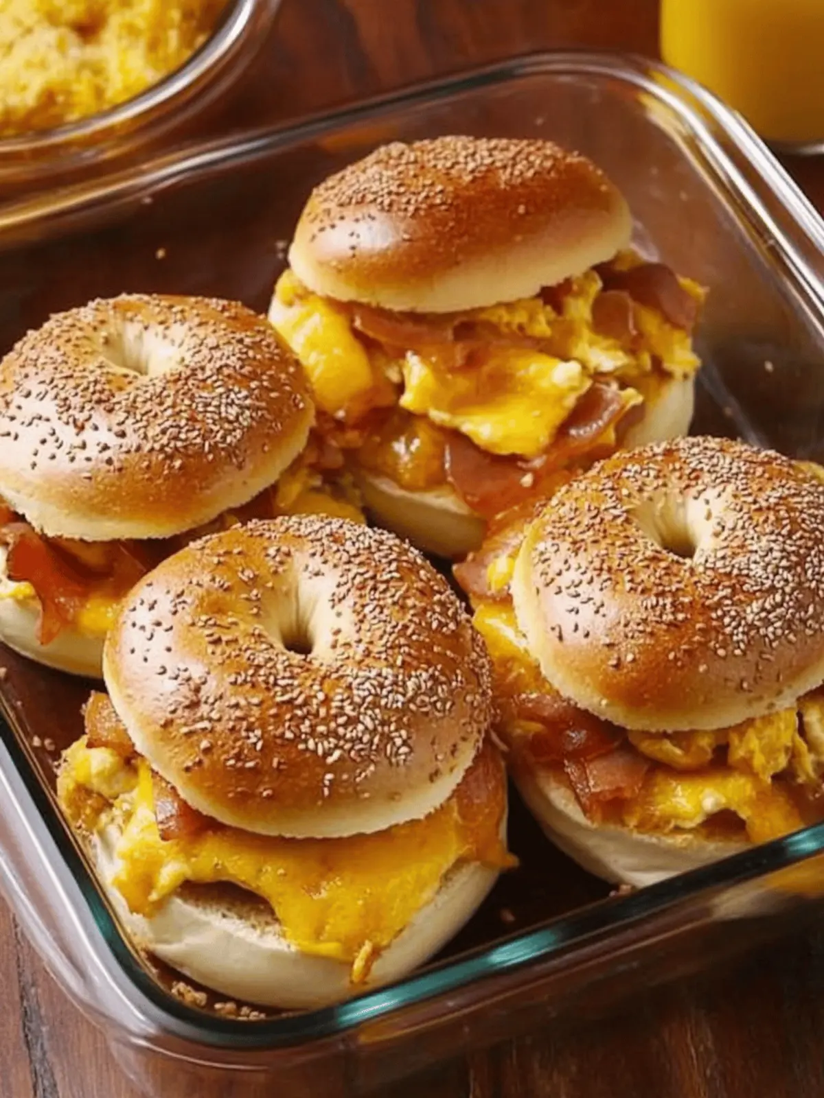 Bagel Breakfast Sliders
