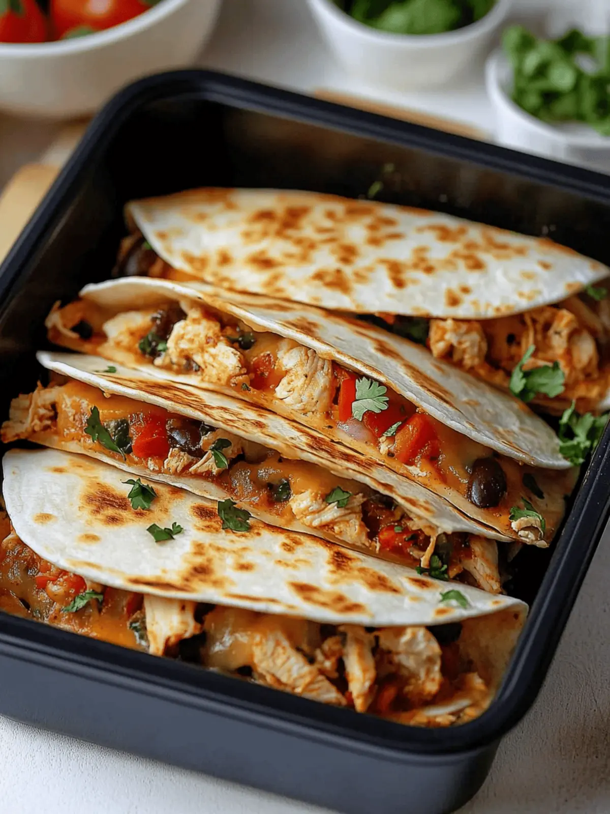Healthy Baked Chicken Quesadilla