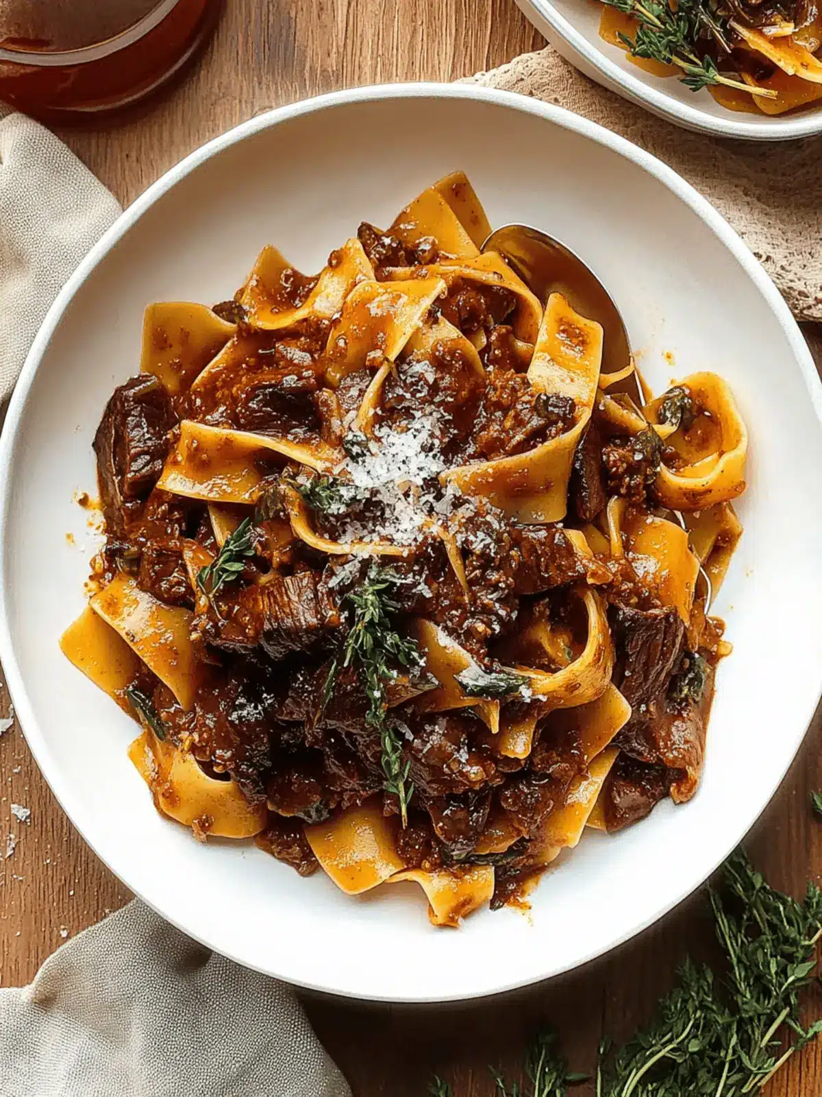 Braised Steak Ragu with Pappardelle