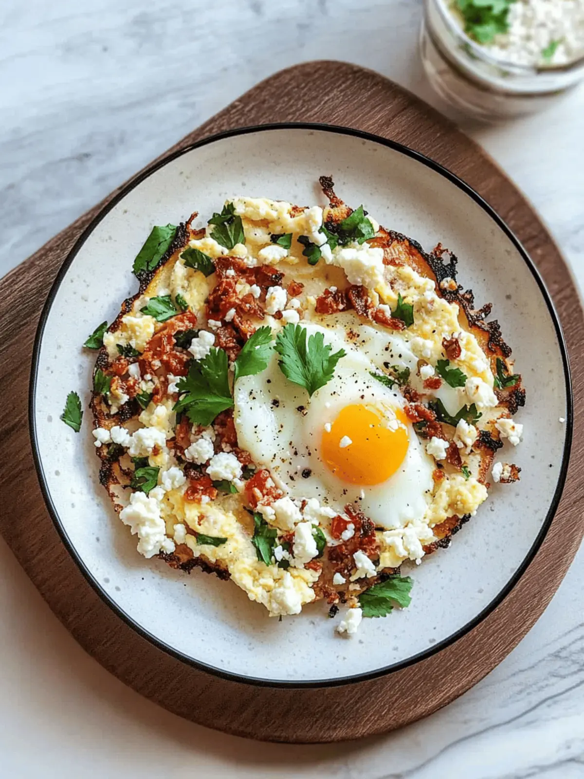 Crispy Fried Feta Egg Tortilla