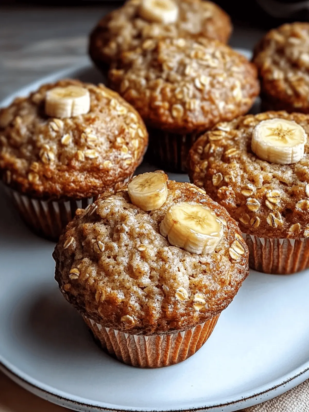Banana Oatmeal Muffins