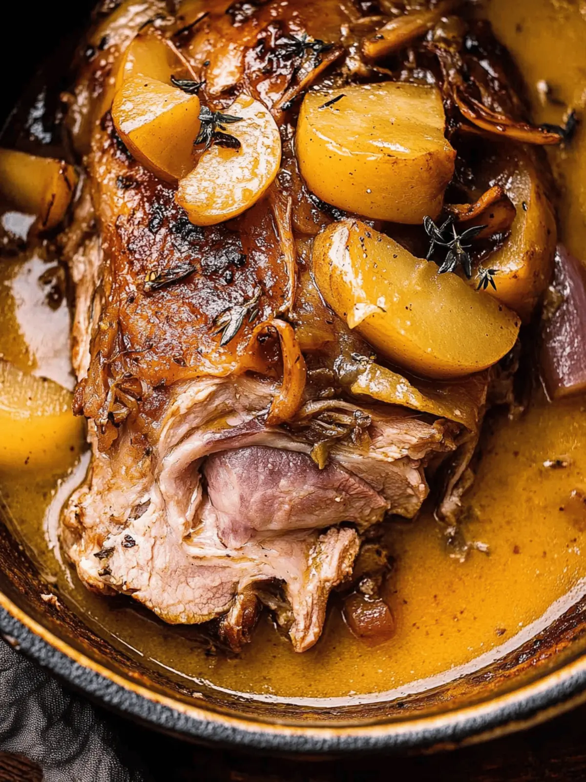 Apple Cider Braised Pork Shoulder