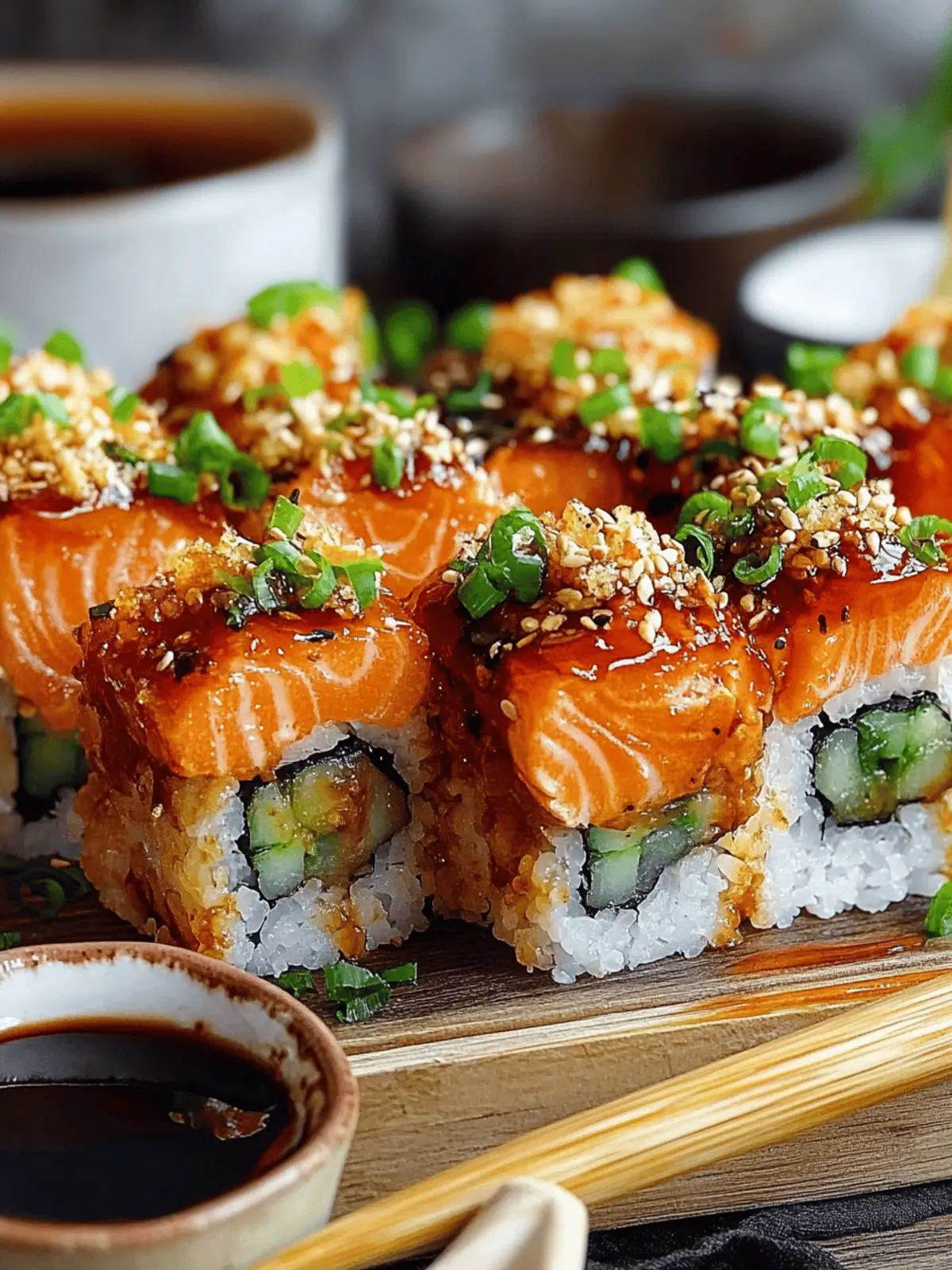 Easy Spicy Salmon Sushi Bake