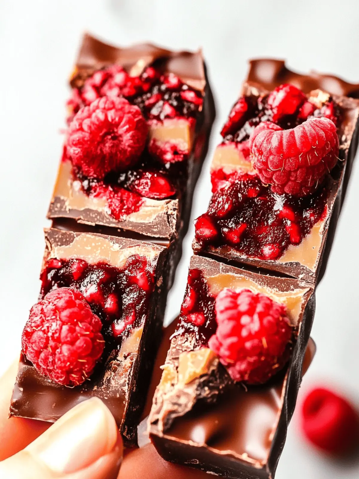 Raspberry Chocolate Bar (3 Ingredients)