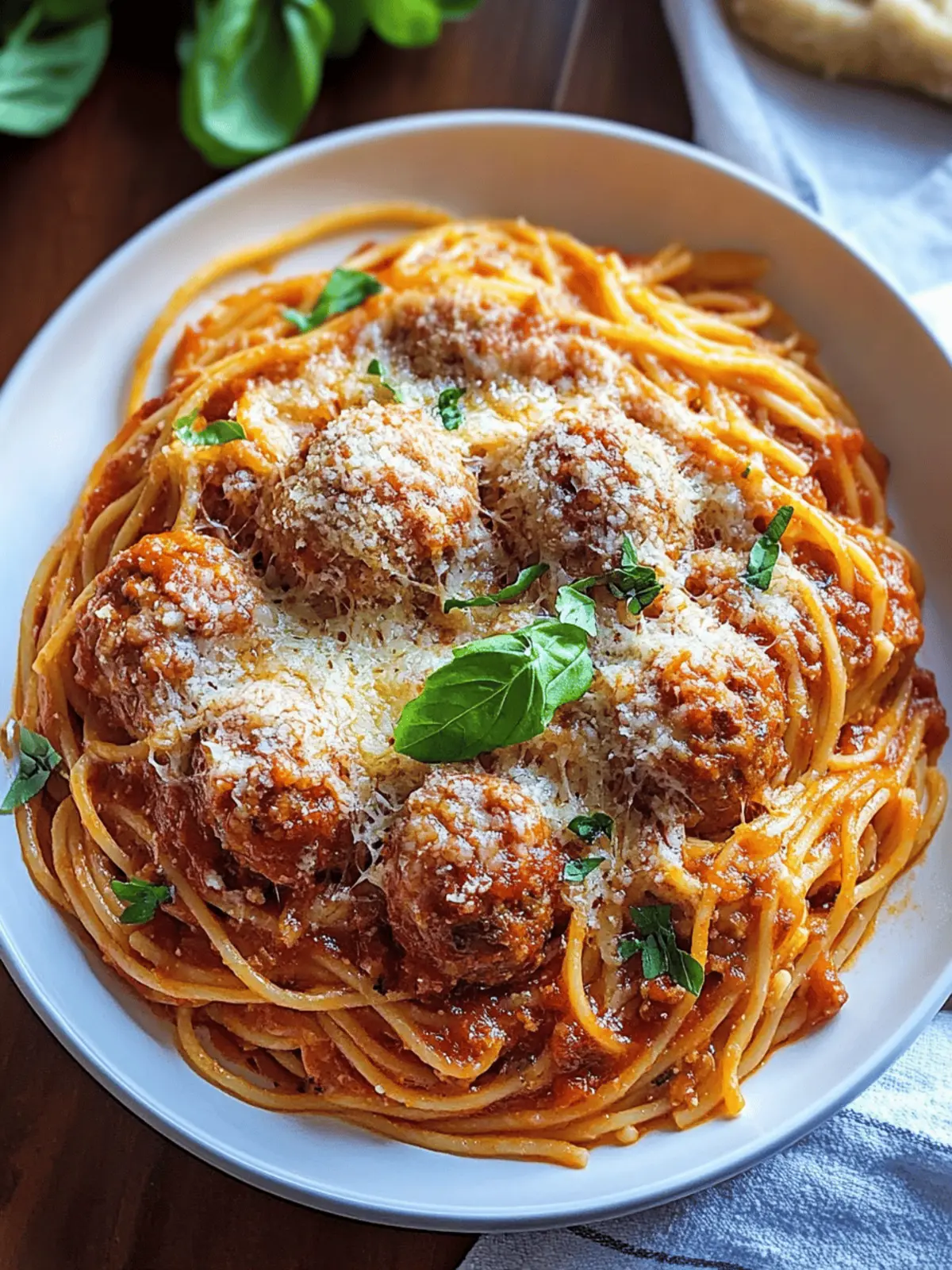 Baked Spaghetti and Meatballs