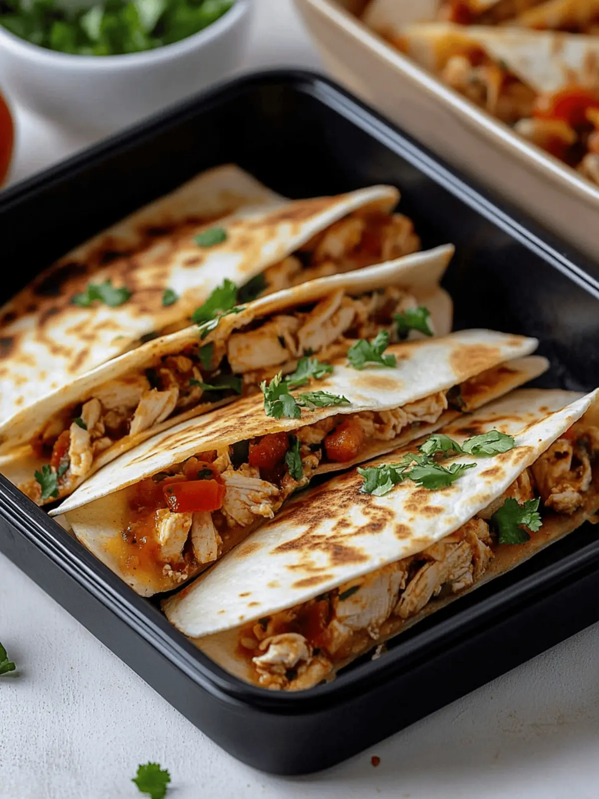 Healthy Baked Chicken Quesadilla