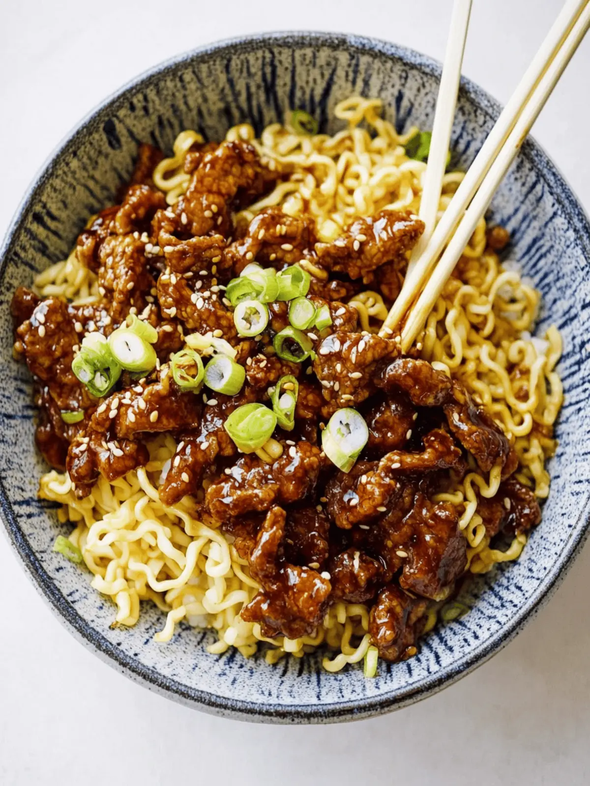 Honey Soy Crispy Beef and Noodles