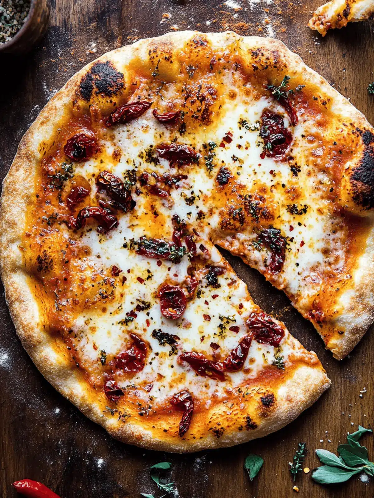 Calabrian Chili Roasted Red Pepper Pizza