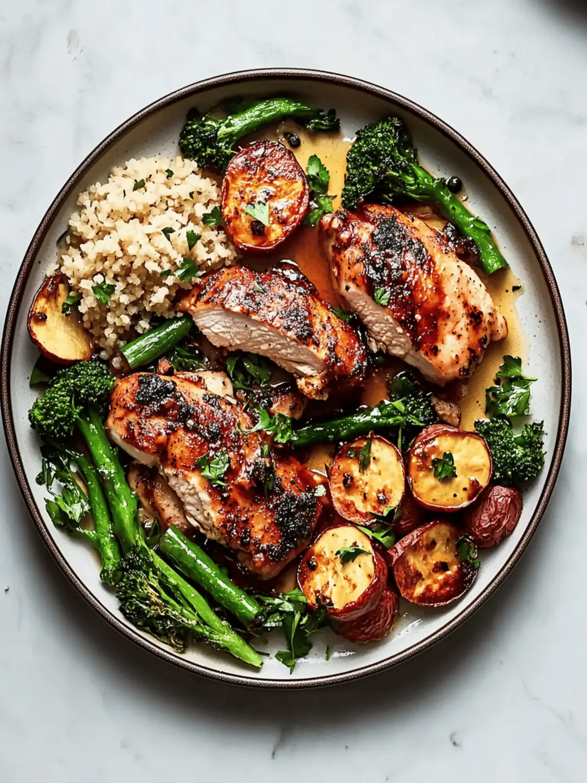 Honey Harissa Chicken Sheet Pan