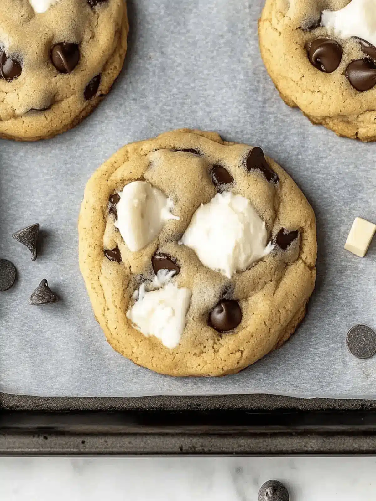 Fluffernutter-Stuffed Chocolate Chip Cookies