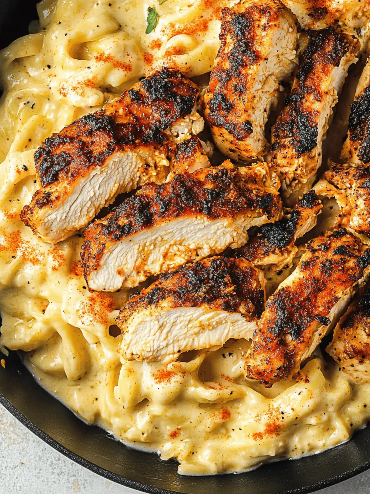 Blackened Cajun Chicken Alfredo