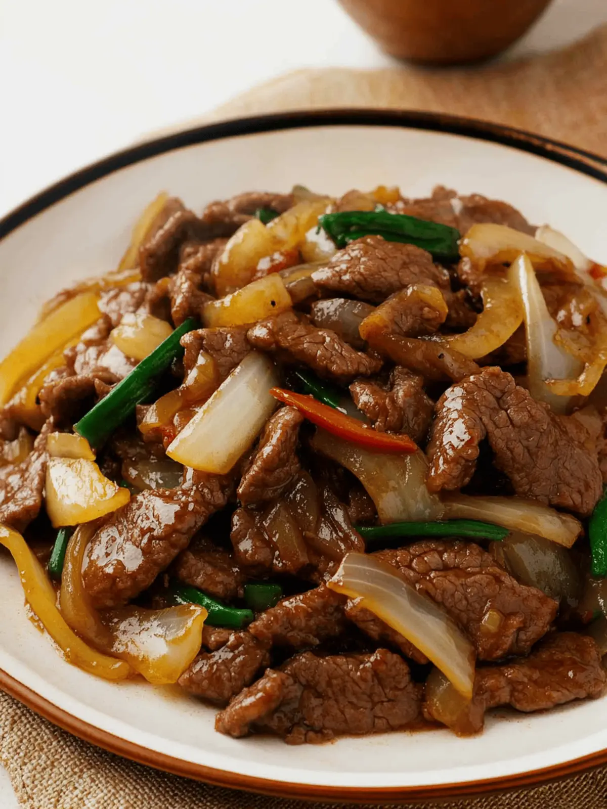 Beef and Onion Stir Fry