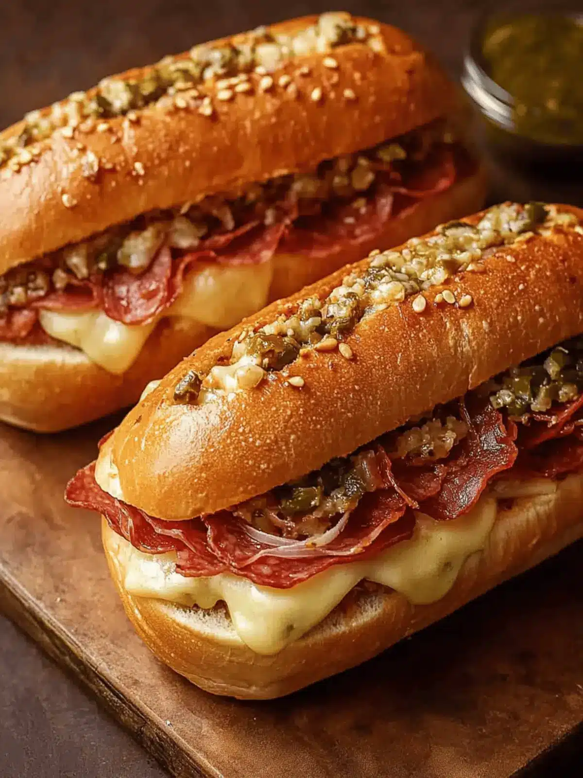 Baked Italian Sub Sandwiches