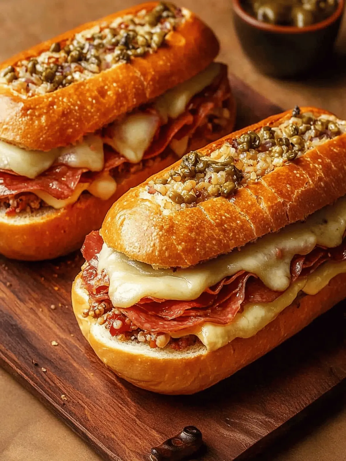 Baked Italian Sub Sandwiches