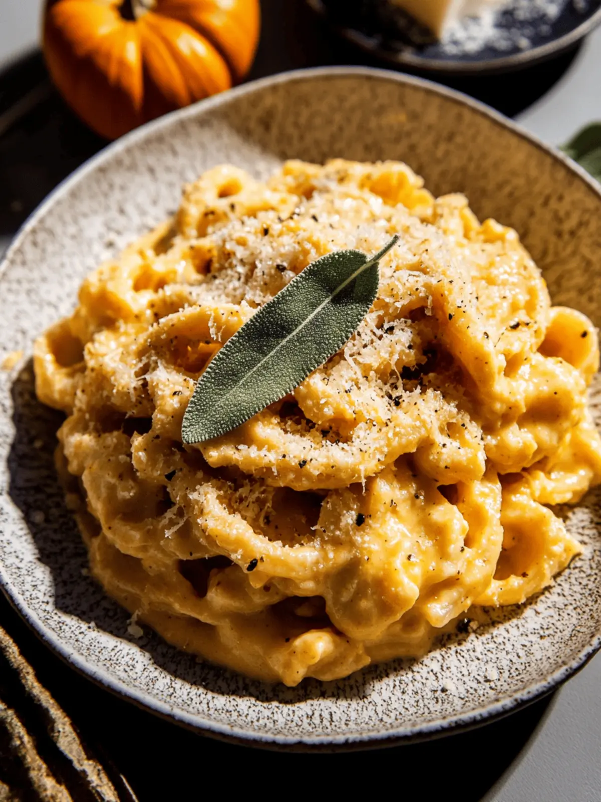 Sage Brown Butter Pumpkin Pasta Alfredo