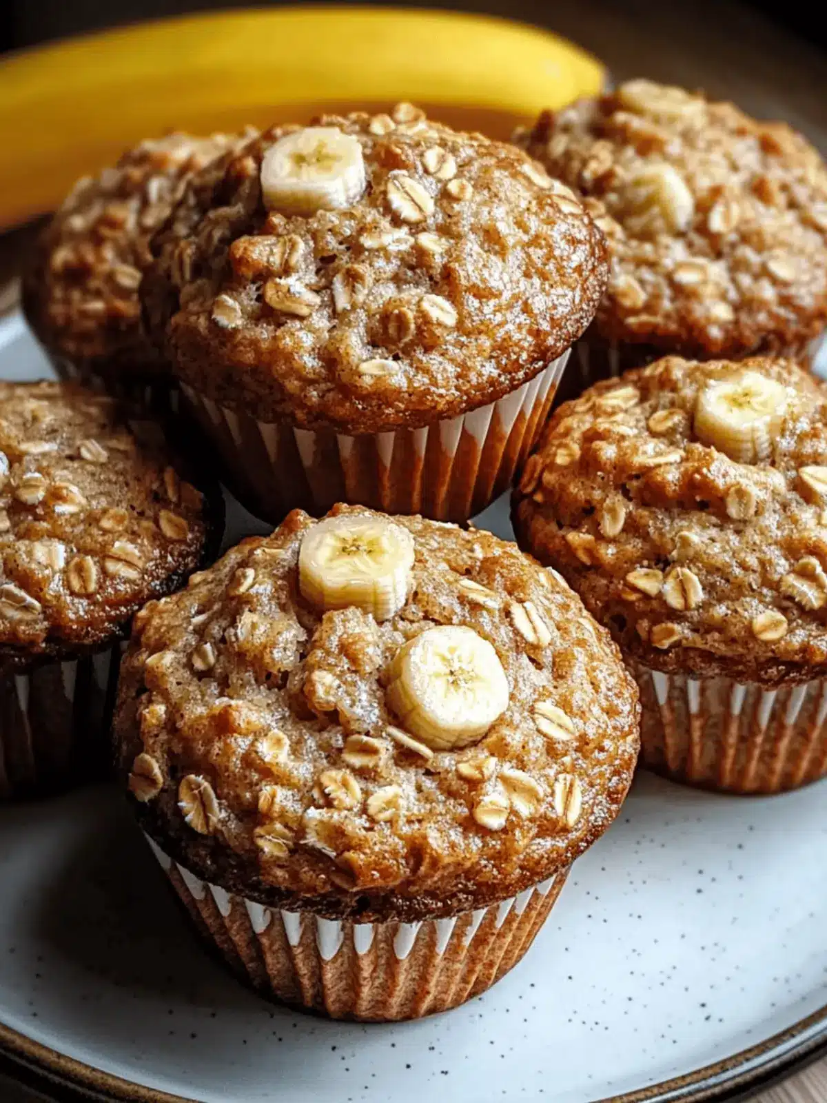 Banana Oatmeal Muffins