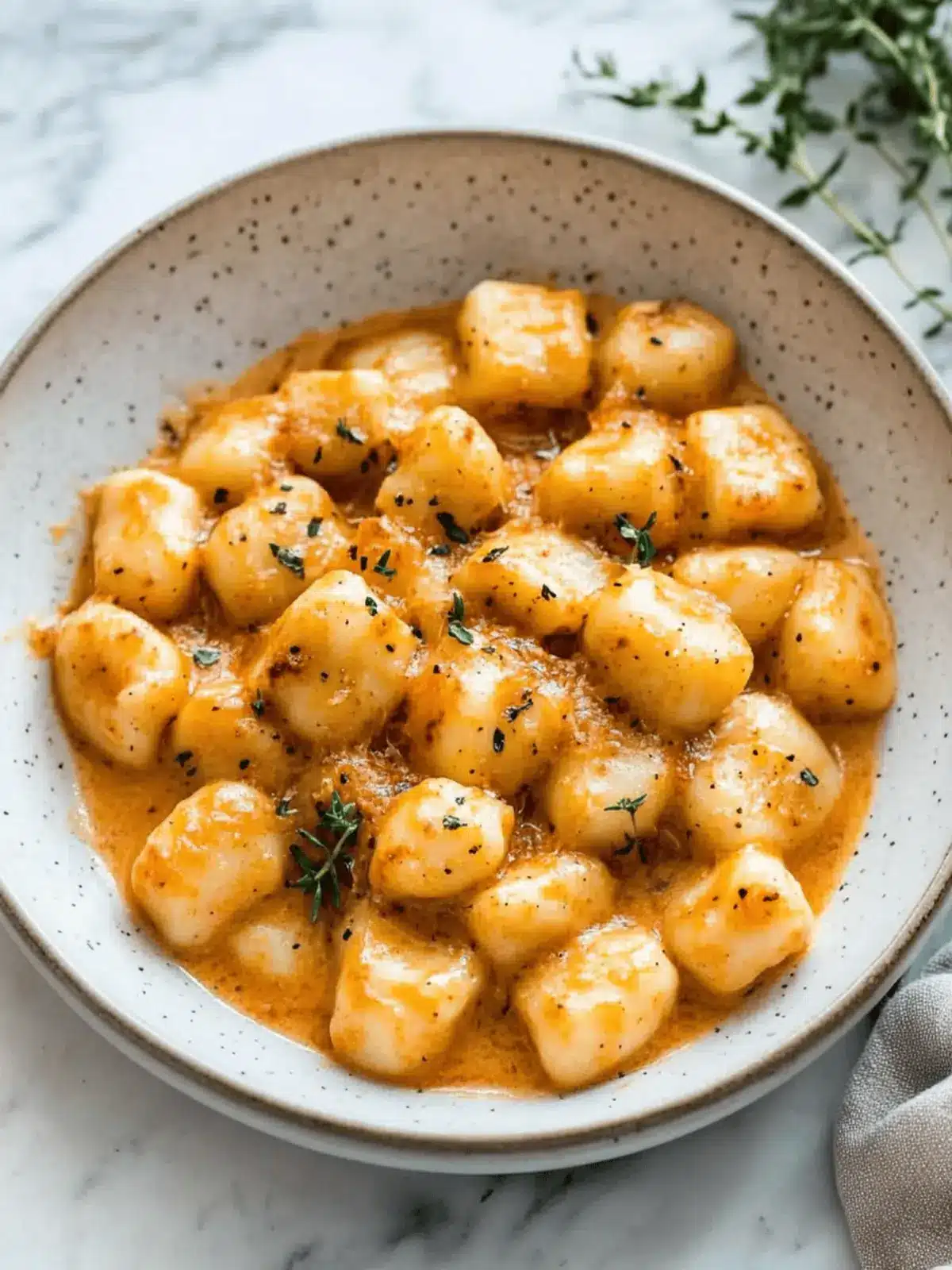 Marry Me Crispy Tofu with Gnocchi