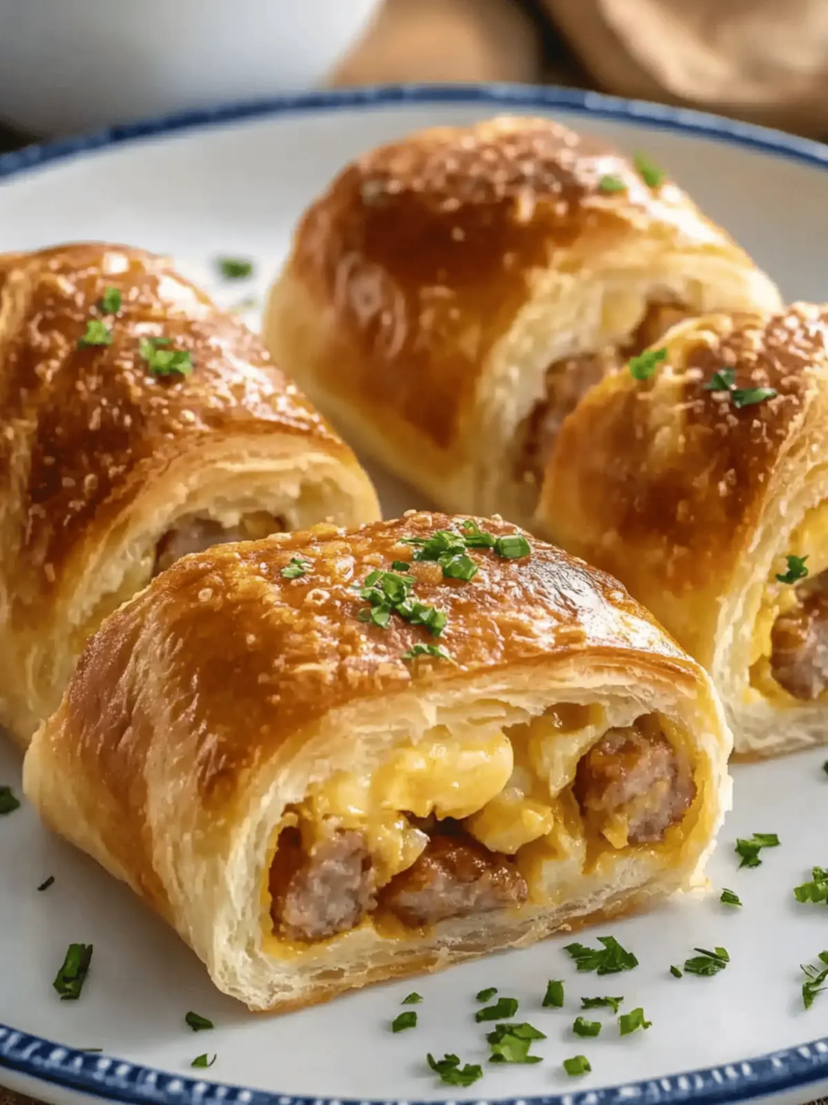 Sausage Egg Breakfast Rolls