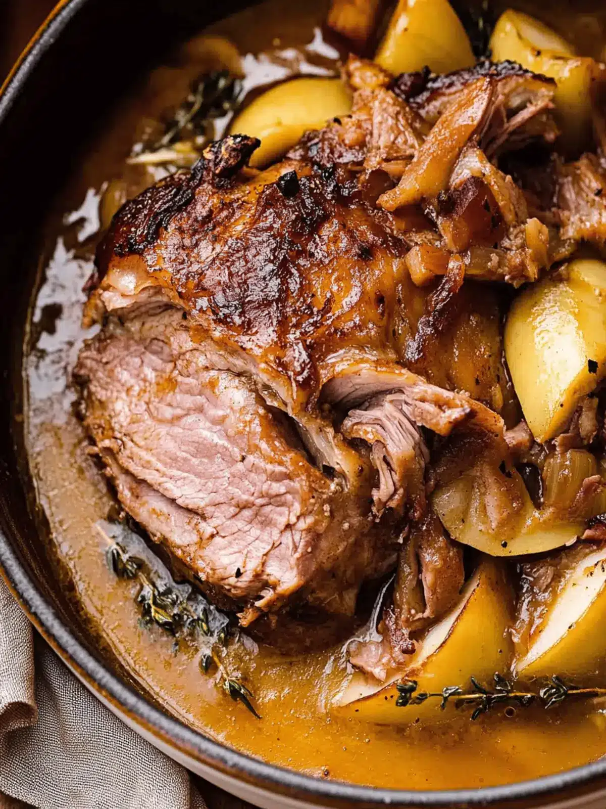 Apple Cider Braised Pork Shoulder