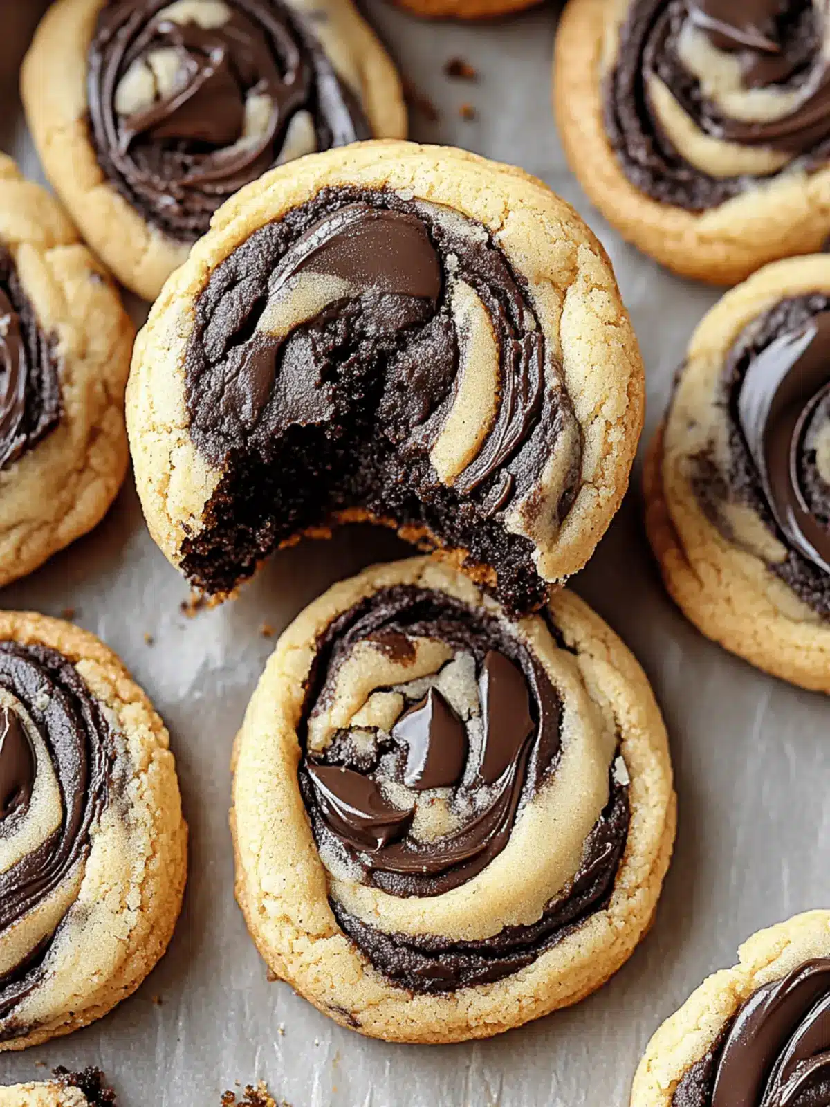 Peanut Butter Brownie Swirl Cookies
