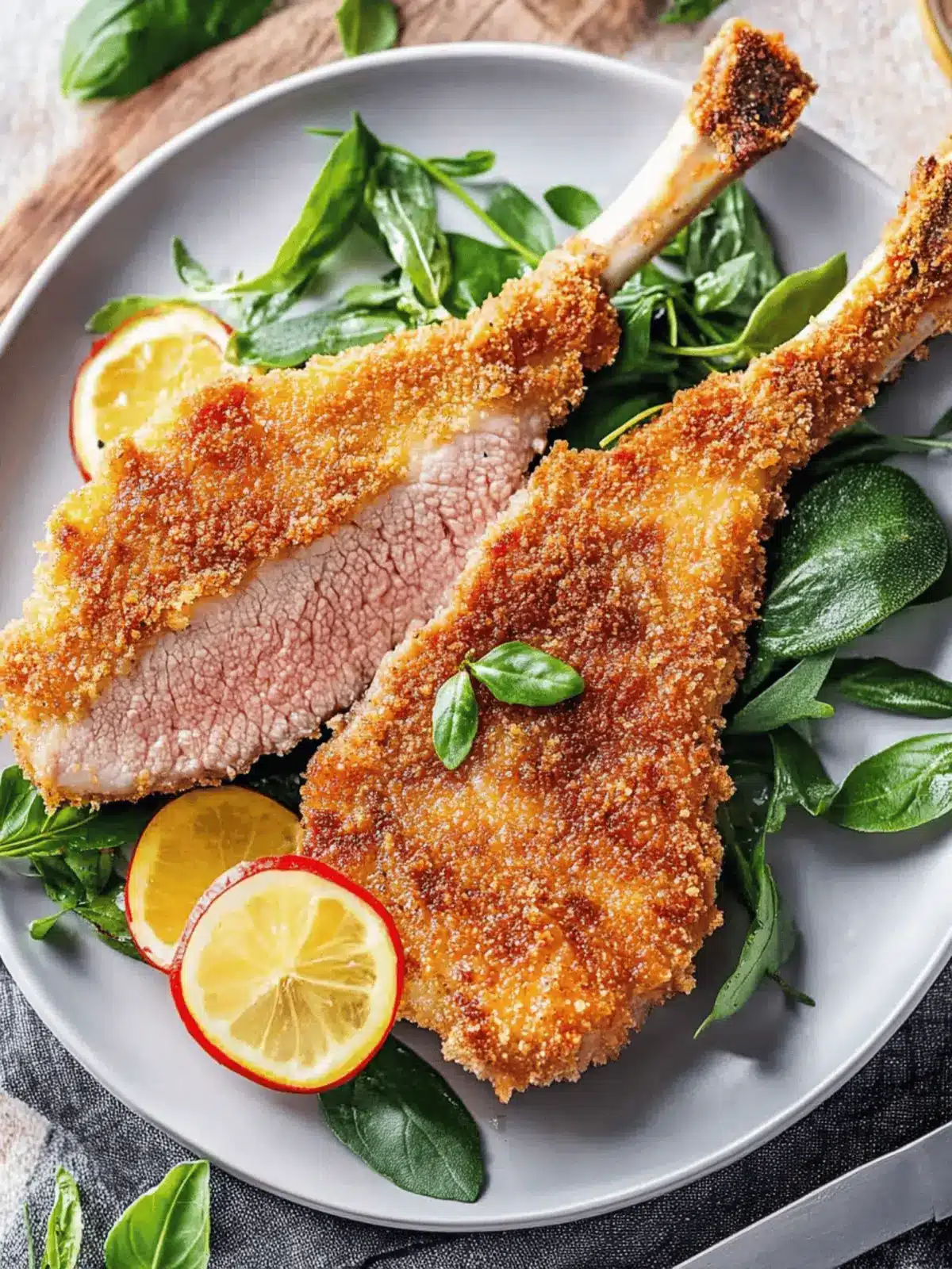 Bone-In Veal Milanese (Cotoletta alla Milanese)