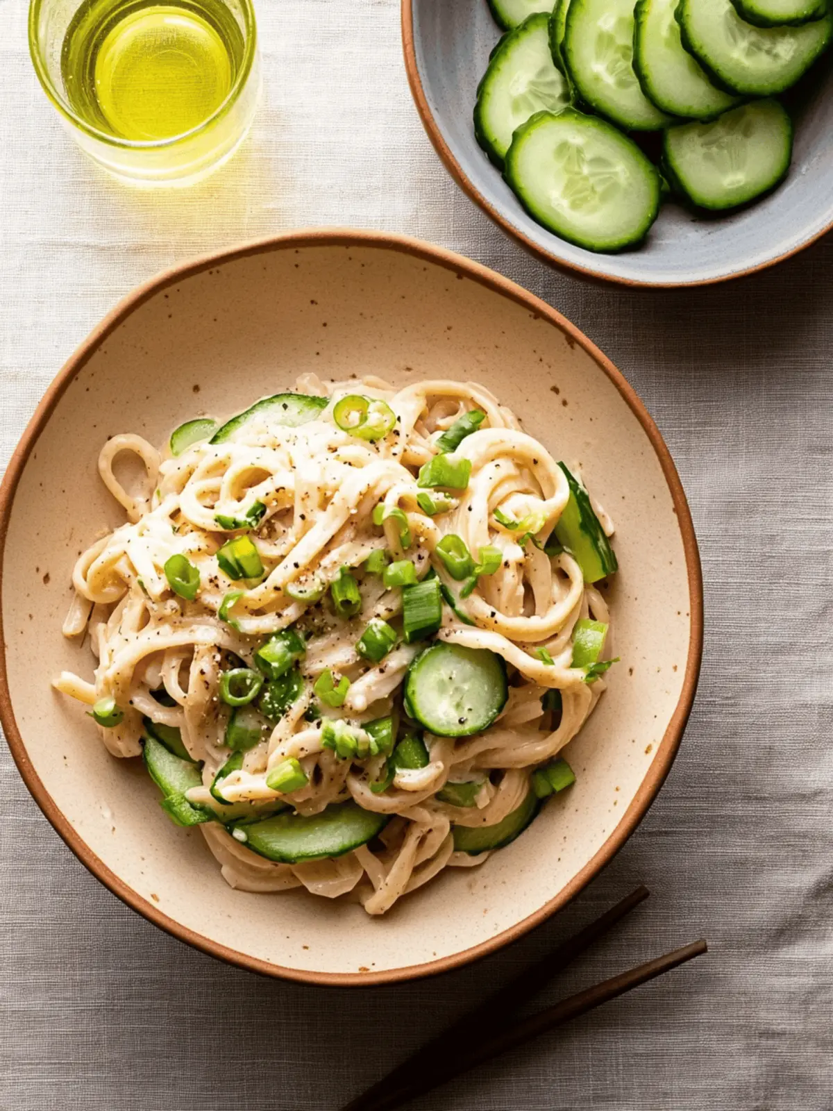 Cold Tahini Noodles with Cucumbers