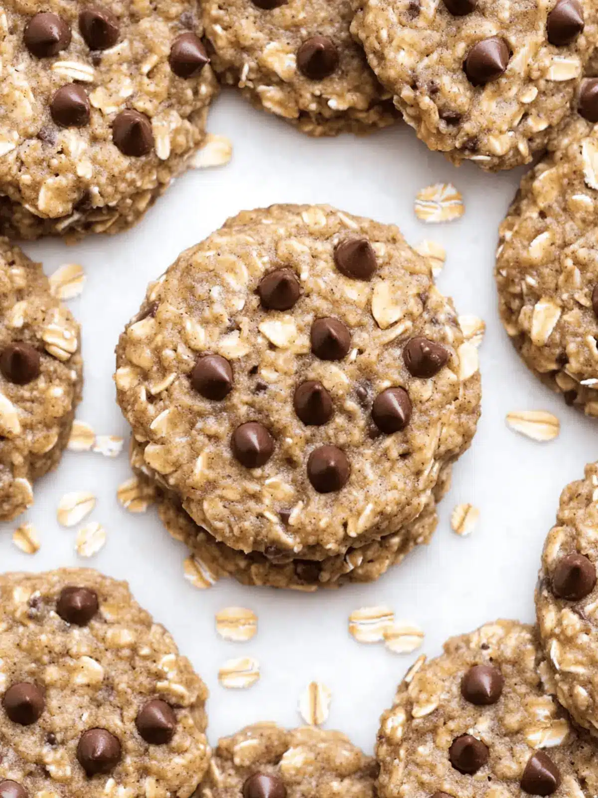 Banana Oatmeal High Protein Breakfast Cookies
