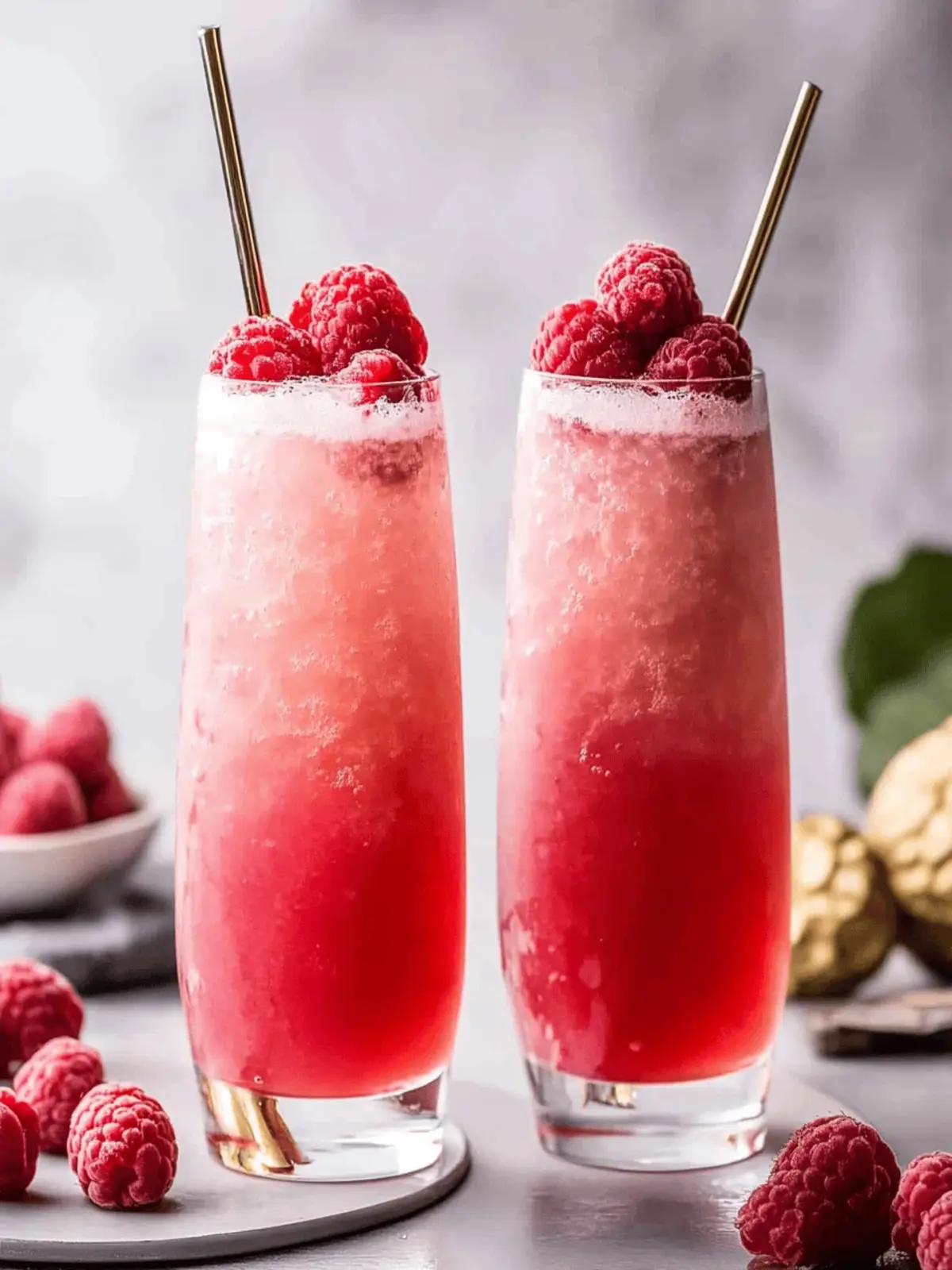 Raspberry Lychee Gin Spritz