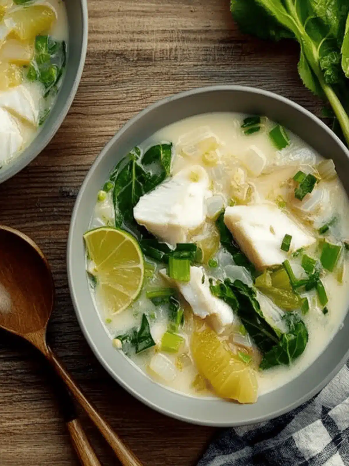Coconut Fish Stew With Ginger and Greens