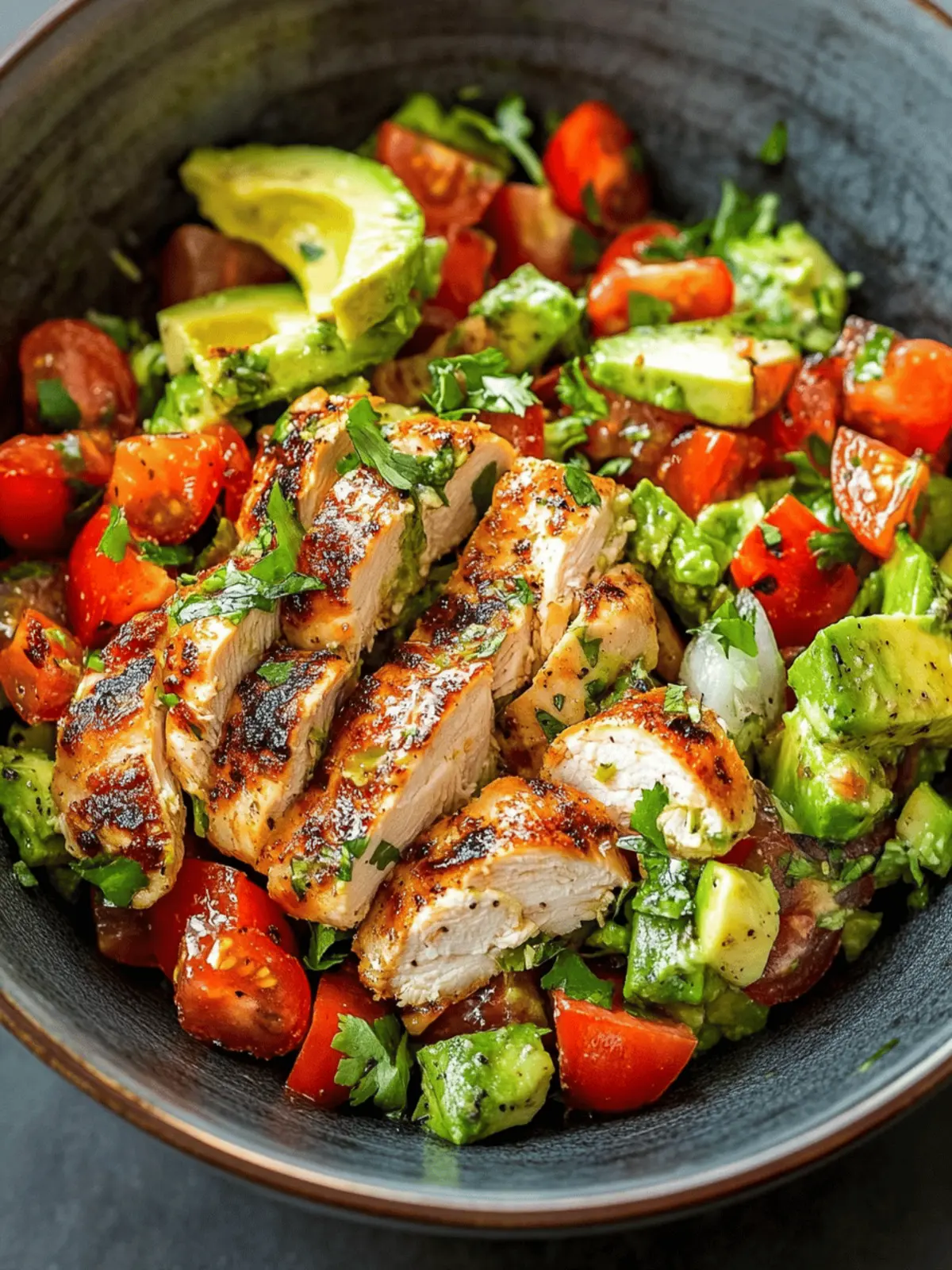 Healthy Avocado Chicken Salad
