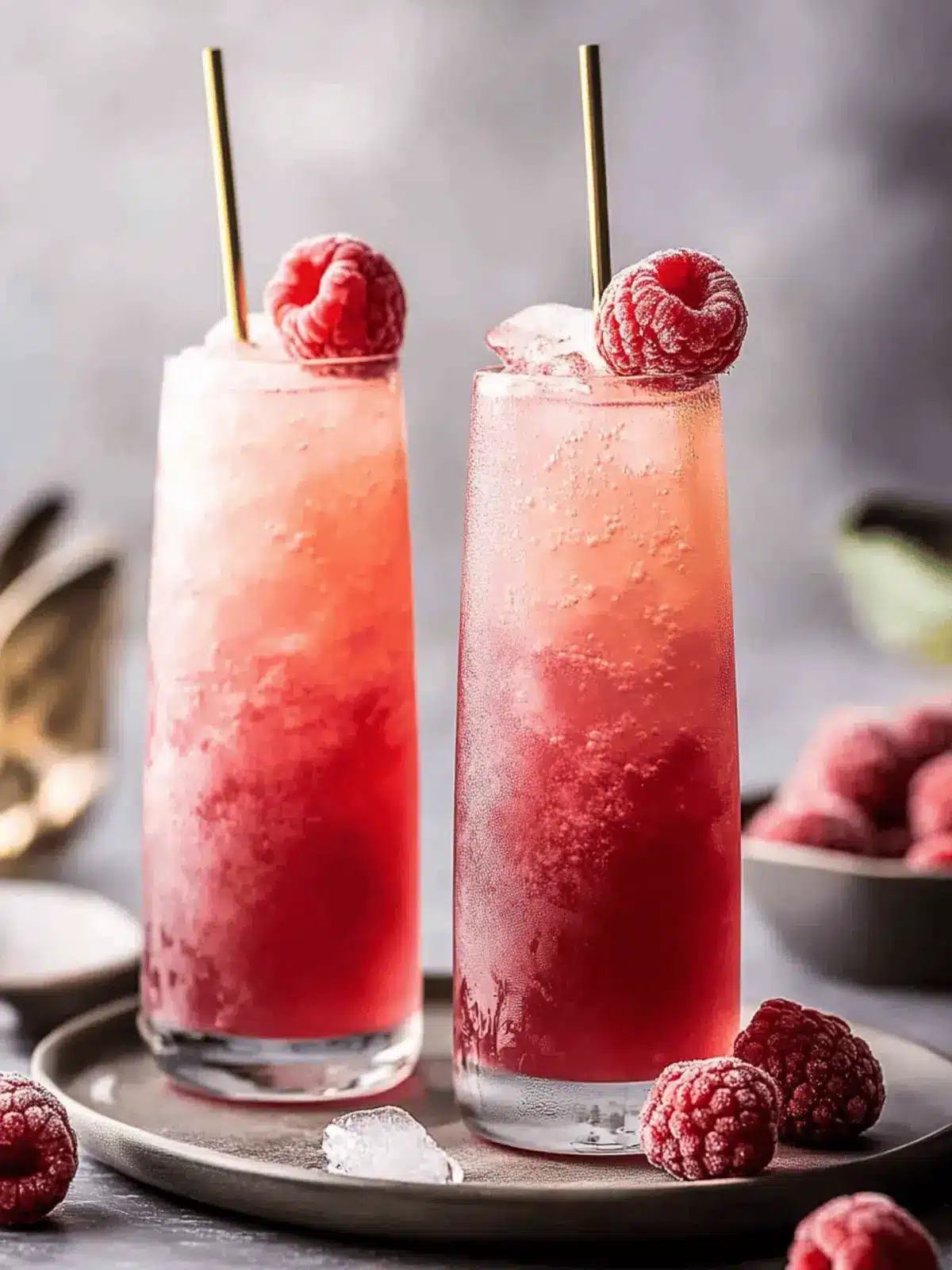 Raspberry Lychee Gin Spritz