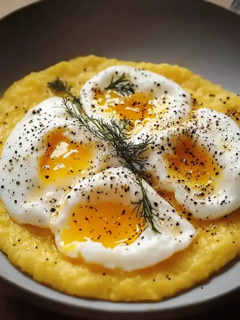 Creamy Polenta with Poached Eggs
