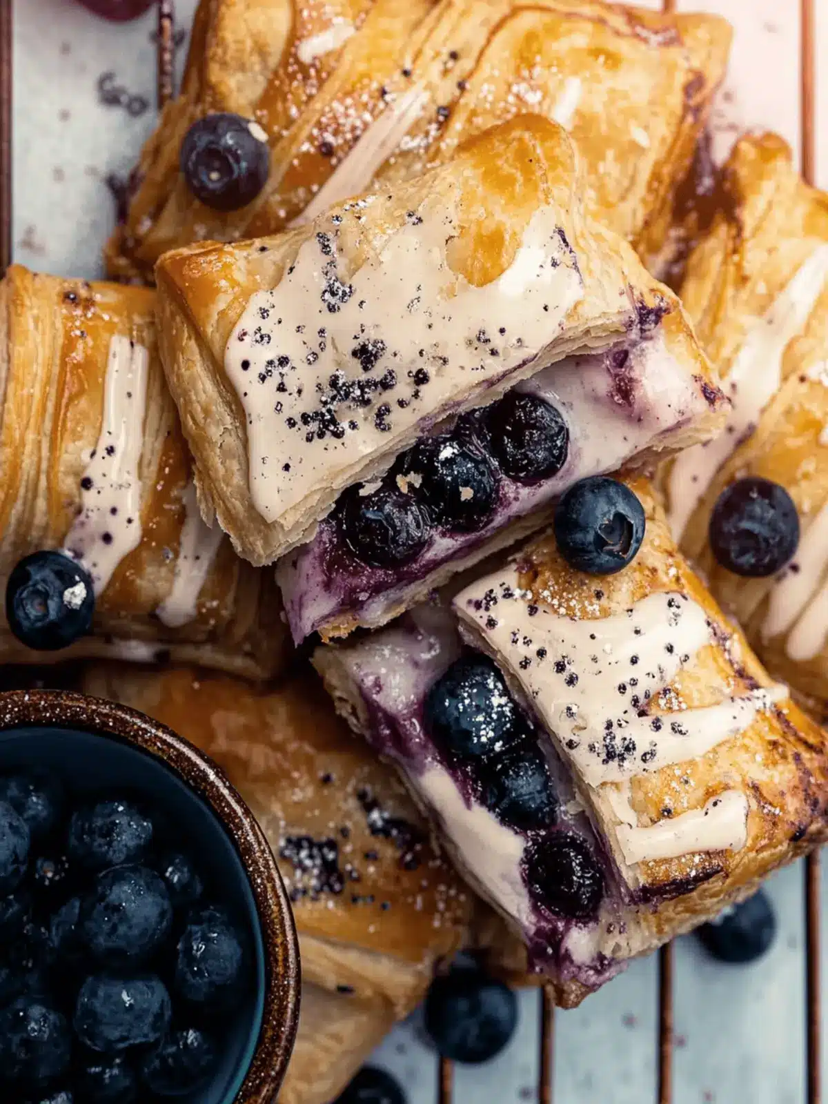 Easy Homemade Blueberry Toaster Strudels