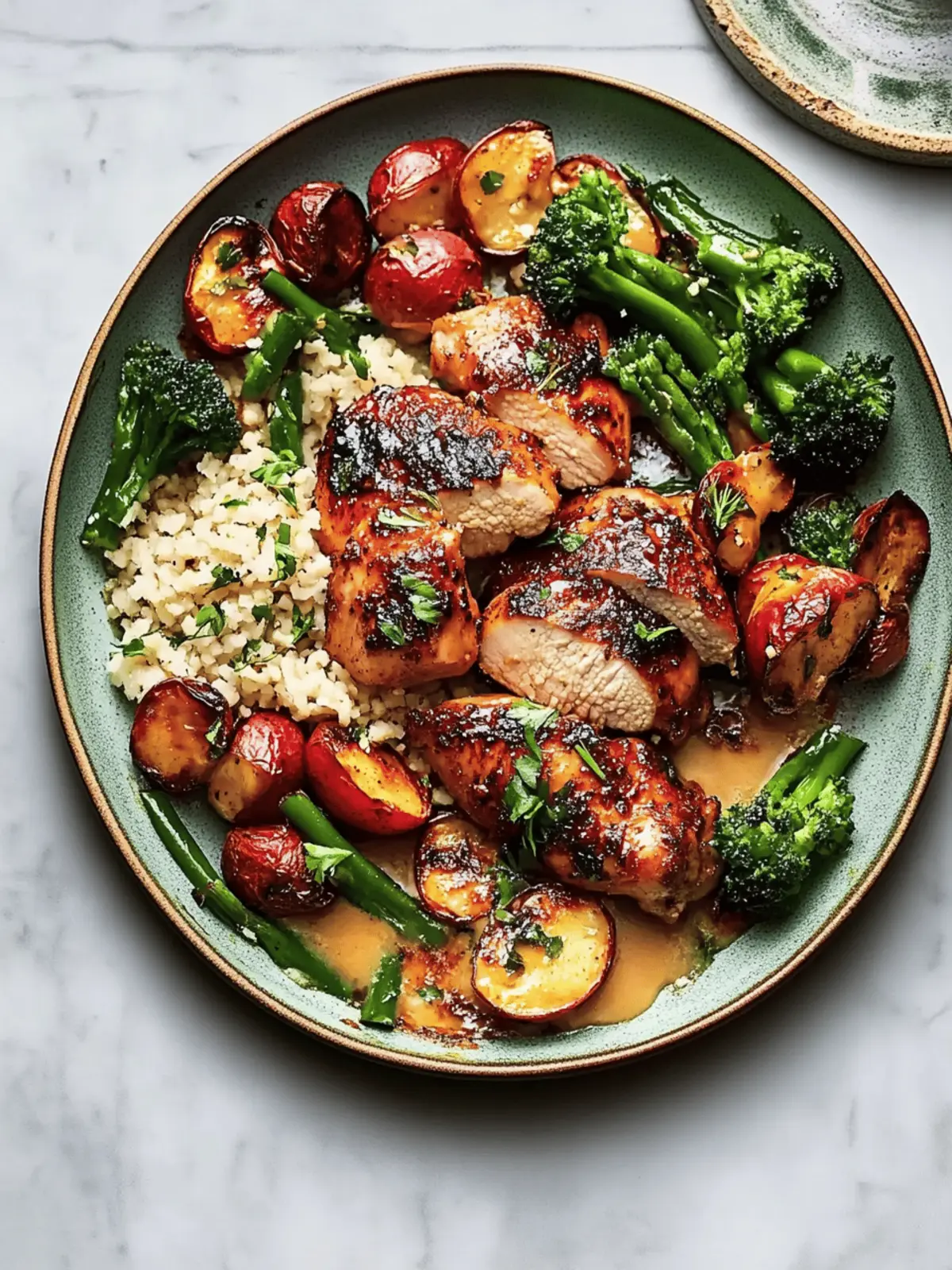 Honey Harissa Chicken Sheet Pan