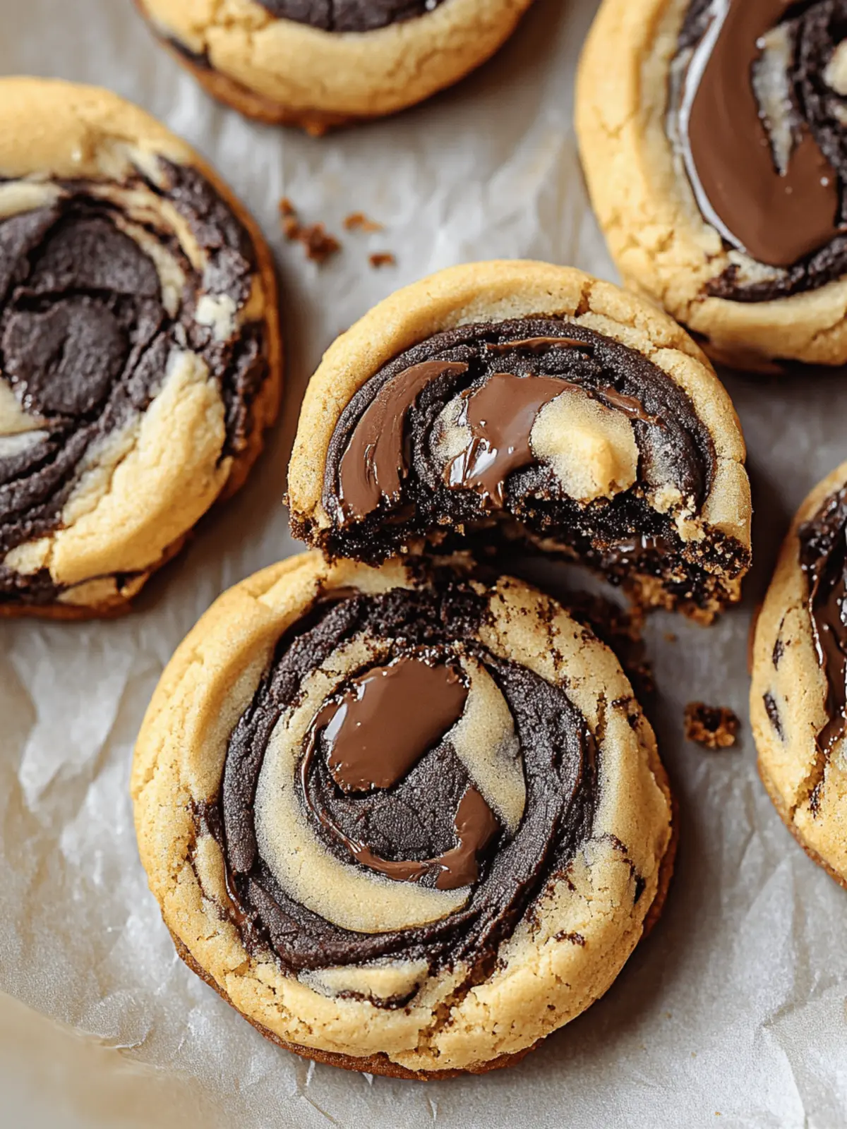 Peanut Butter Brownie Swirl Cookies