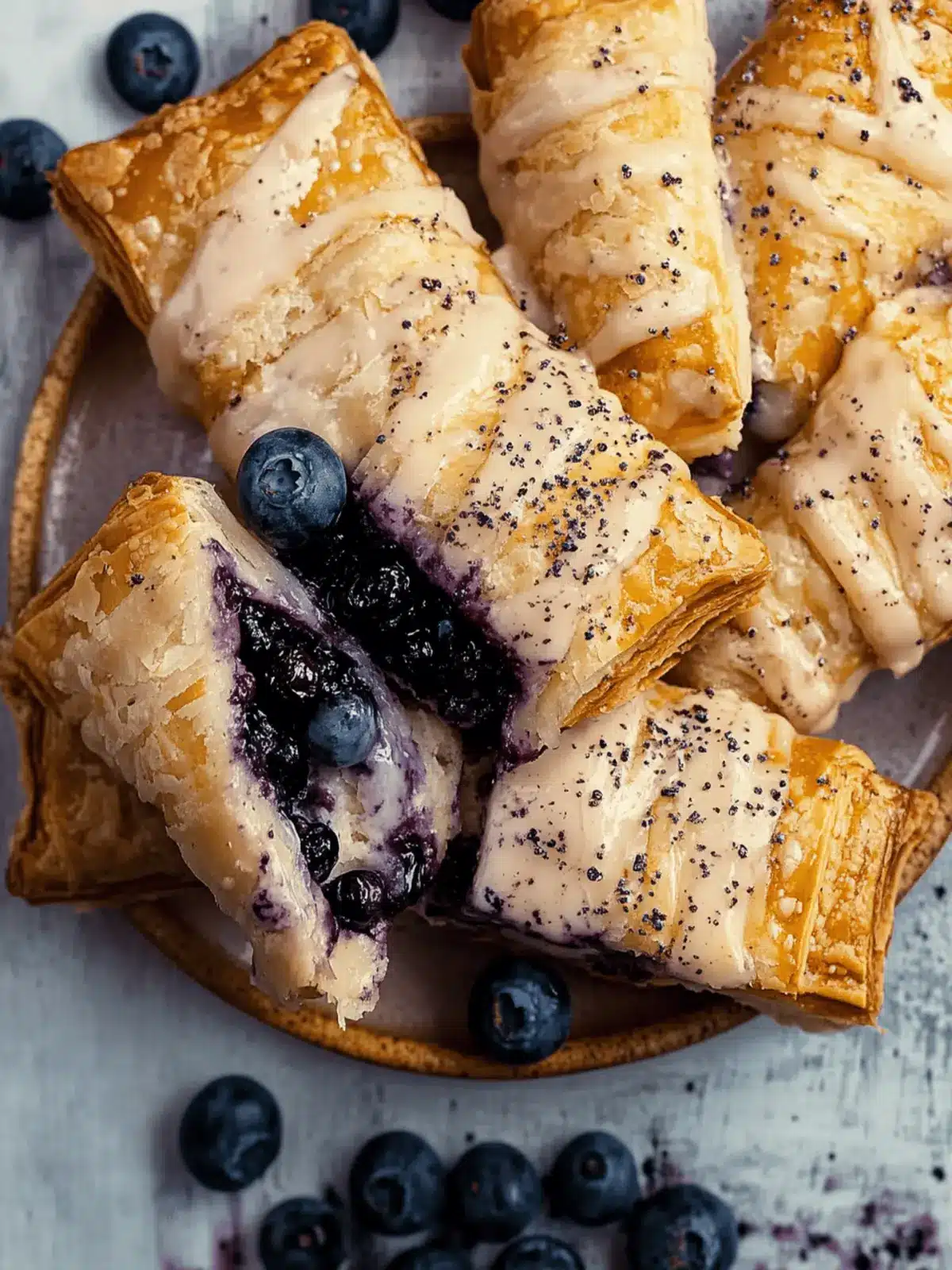 Easy Homemade Blueberry Toaster Strudels