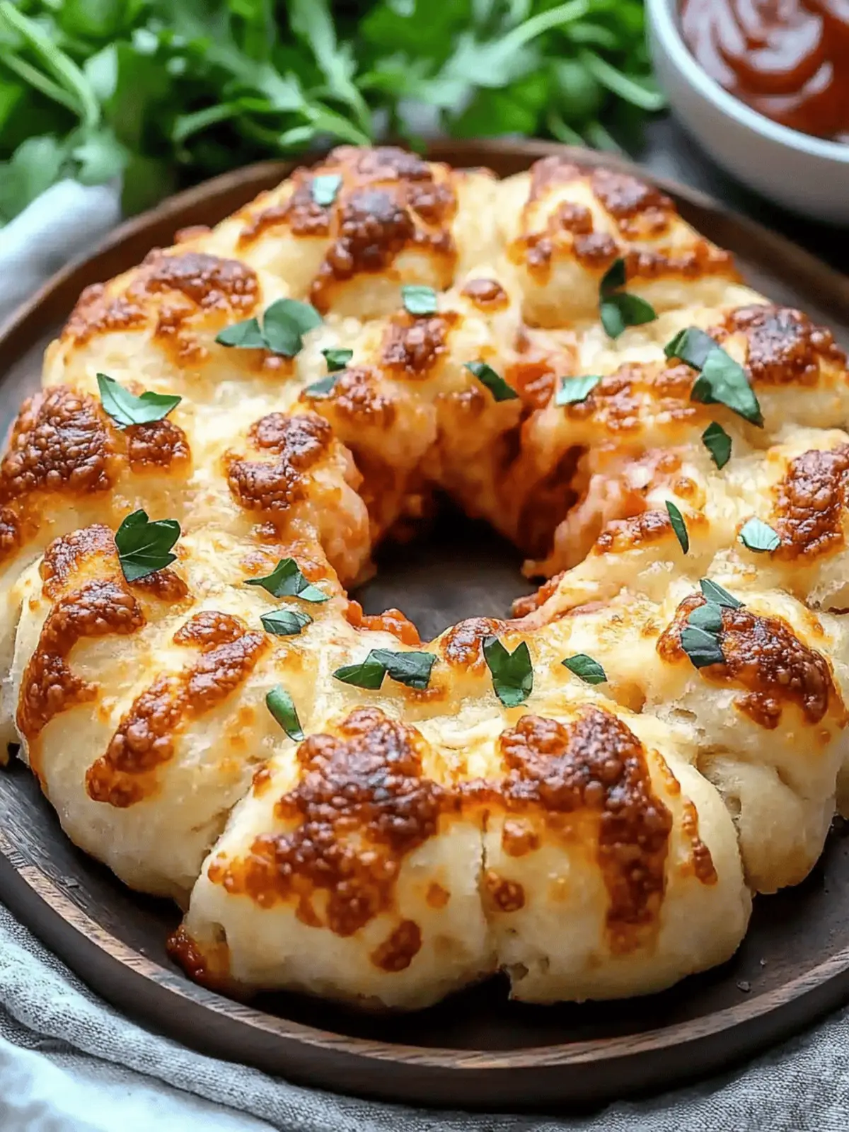 Pull Apart Pizza Monkey Bread
