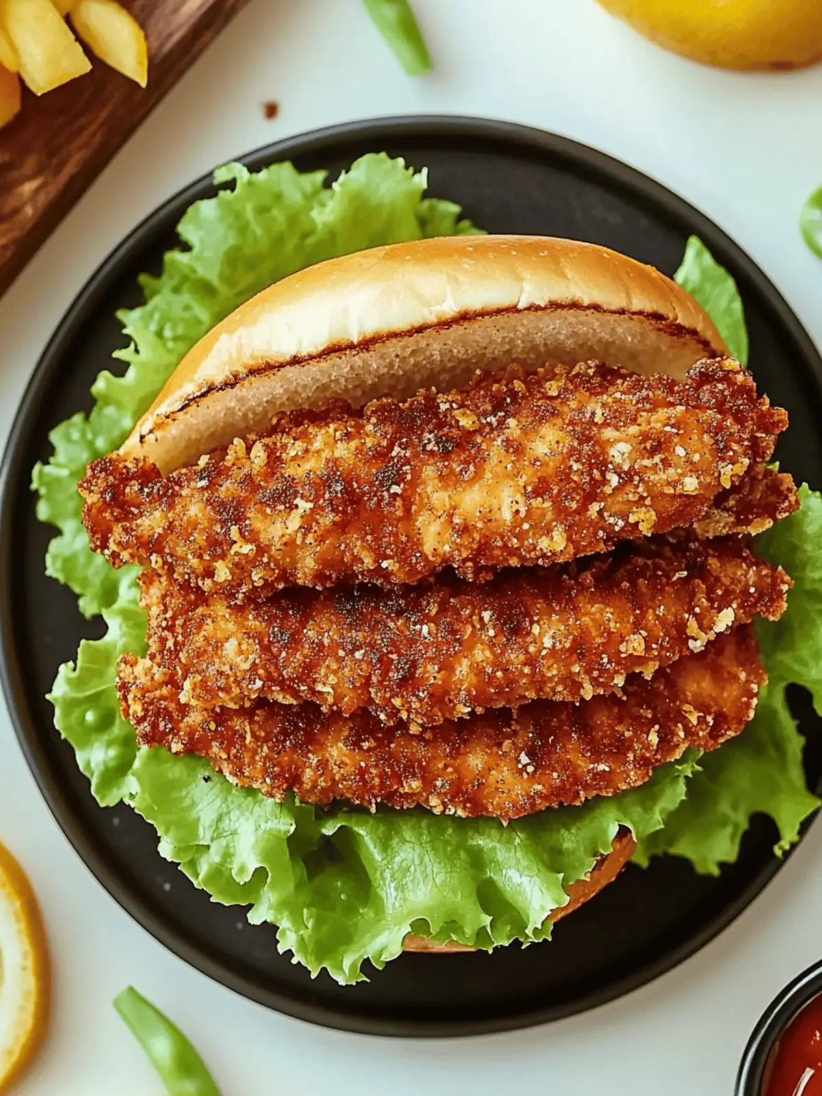 Crispy Lemon Pepper Chicken Sandwich