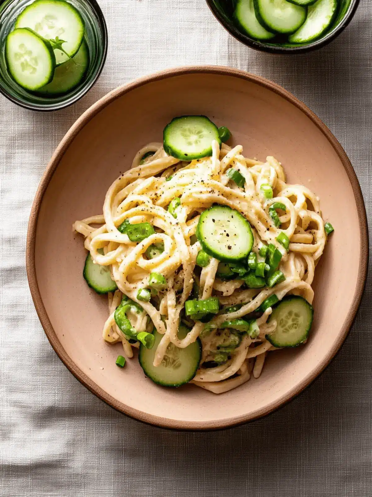 Cold Tahini Noodles with Cucumbers